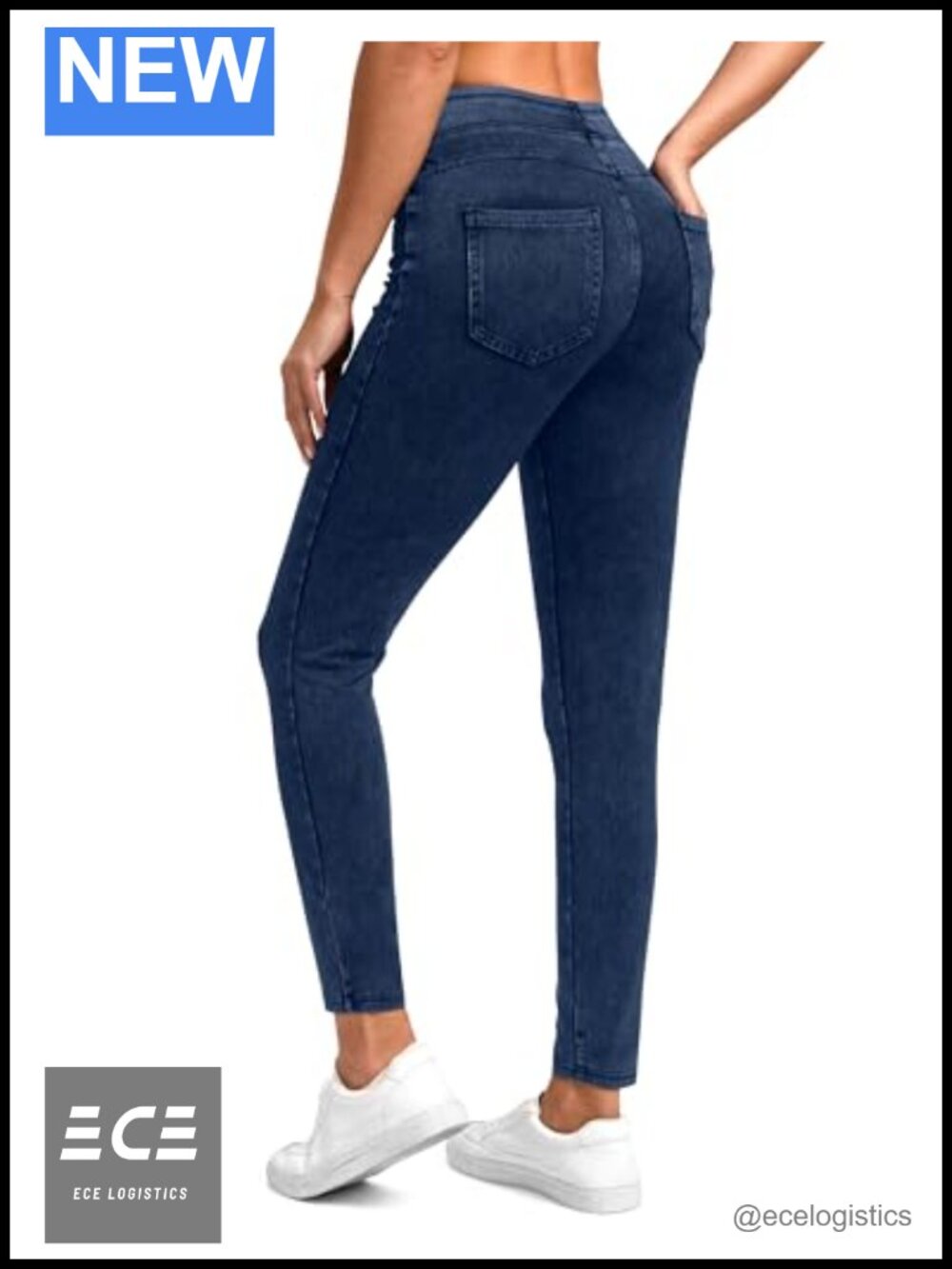 Rammus Jeggings High Waisted Skinny Jeans Tummy Control Stretch Pull On